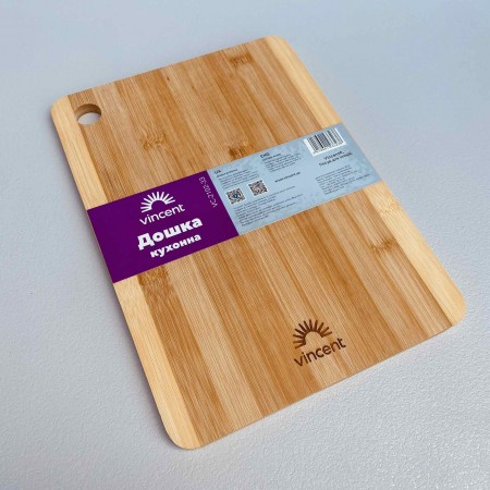 Дошка кухонна Vincent бамбук 33 х 24 х 1,2 см прямокутна 2102-33 VC