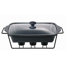 Марміт керамічний на металевій підставці 2 л 36*21*6,5 см Kamille KM-6421