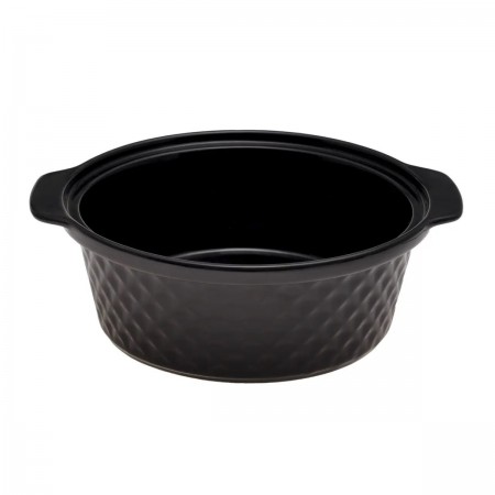 Марміт керамічний на металевій підставці 24*21*8 см 1,5 л Kamille KM-6425 чорний