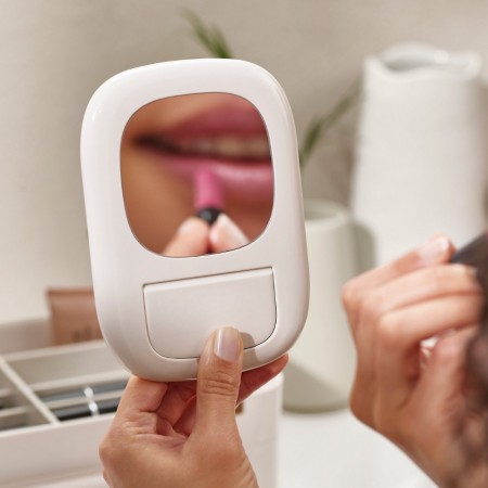 Органайзер для косметики з дзеркалом пластиковий 29,7*18,4*12,1 см A-Plus 75005