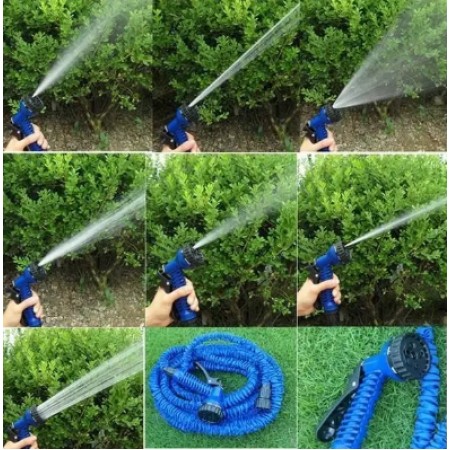 Шланг для поливу садовий 30 метрів Magic Hose 100 FT синій