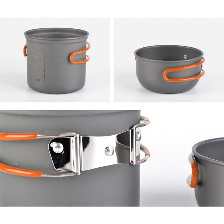 Набір туристичного посуду  Cooking Set DS-101 /6017
