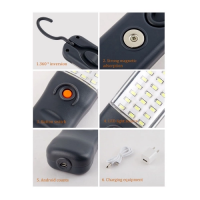 Автомобільний ліхтарик-лампа бездротовий LED 2 магніти 8094