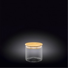 Банка для зберігання з бамбуковою кришкою Wilmax 600 мл 10*10 см WL-888502