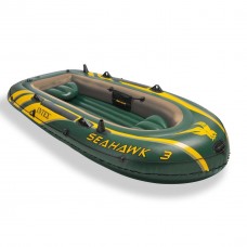 Човен надувний трьохмісний 278*119*42 см Intex Seahawk 68349