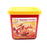 Конструктор 96 деталей Пожежна частина Doloni Toys 013888/02