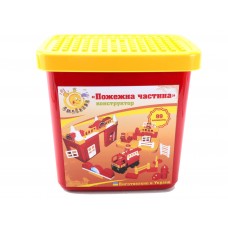 Конструктор 96 деталей Пожежна частина Doloni Toys 013888/02