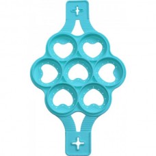 Форма-трафарет Серце для смаження оладок та яєчні Ø23.5см силіконова, 7 осередків (PSG_HH-993)