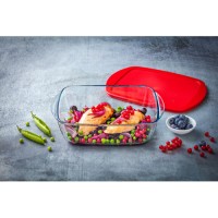 Форма для запікання з кришкою Pyrex C&S Red (23 х 15 х 6.5 см) 215PFRD