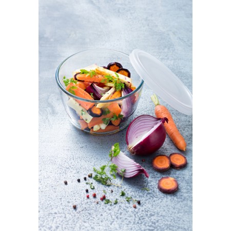Контейнер скляний із пластиковою кришкою 0.6 л Pyrex Cook&Freez 152P001