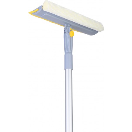 Швабра для миття вікон алюмінієва з телескопічною ручкою 82-133 см Eco Fabric EF-2535