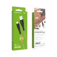 USB кабель Borofone BX25 Lightning 1m чорний