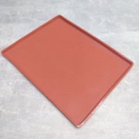 Силіконовий килимок деко 30*25*1,5 см для рулету, пастили та іншої випічки теракотовий A-Plus 1915