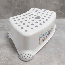  Дитяча сходинка для ванної кімнати Irak Plastik CM-510 біла з сірим