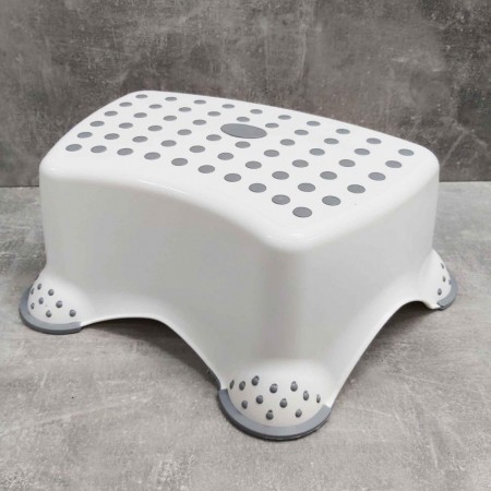  Дитяча сходинка для ванної кімнати Irak Plastik CM-510 біла з сірим