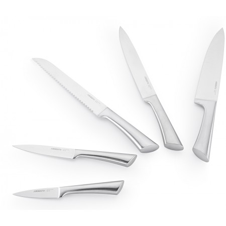 Набір ножів Ardesto Black Mars з бамбуковою підставкою 6 предметів (AR2021SB)