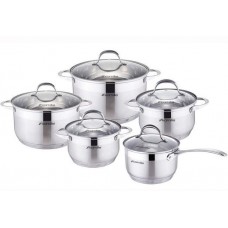 Набір каструль Kamille з нерж. сталі 6 предметів 4710S