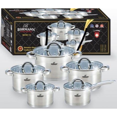 Набори посуду Bohmann 10 предметів BH 007-10