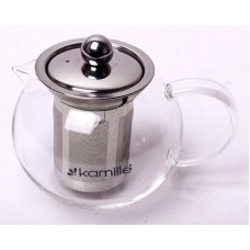 Заварник скляний 400 мл зі знімним ситечком Kamille KM-1600