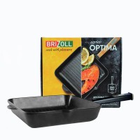 Сковорода-гриль квадратна 26 см Brizoll Optima-Black O262650G-P1