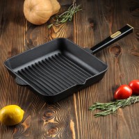 Сковорода-гриль квадратна 26 см Brizoll Optima-Black O262650G-P1