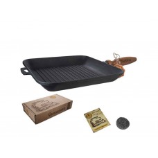 Сковорода-гриль чавунна квадратна 28*28*4 см  Т307Ук