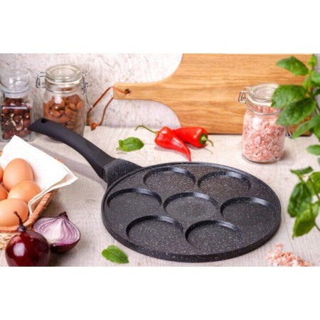 Сковорода для оладок і вафель 27 см із мармуровим антипригарним покриттям Edenberg EB-7512