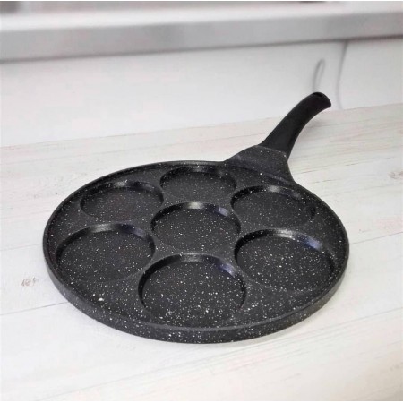 Сковорода для оладок і вафель 27 см із мармуровим антипригарним покриттям Edenberg EB-7512