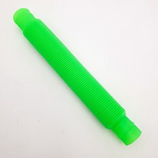 Розвиваюча сенсорна дитяча іграшка гофровані трубки антистрес поп туб 20-75 см, що розтягується UKC Pop Tube зелений