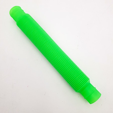 Розвиваюча сенсорна дитяча іграшка гофровані трубки антистрес поп туб 20-75 см, що розтягується UKC Pop Tube зелений