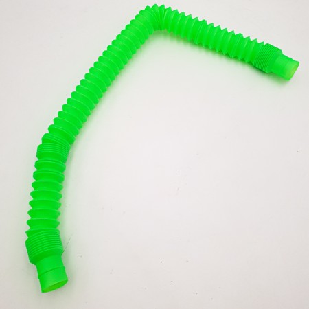 Розвиваюча сенсорна дитяча іграшка гофровані трубки антистрес поп туб 20-75 см, що розтягується UKC Pop Tube зелений