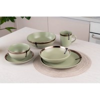 Тарілка десертна 19 см Ardesto Liguria Green bay AR2919LGC