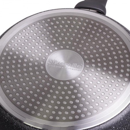 Сковорода-стільник Kamille Granite Ø26 см індукційна з гранітним антипригарним покриттям KM-4293GR