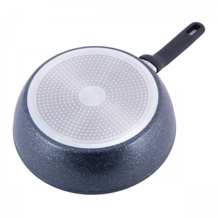 Стійник Kamille 28*8,5см з антипригарним покриттям чорний мармур з алюмінію KM-5395MR