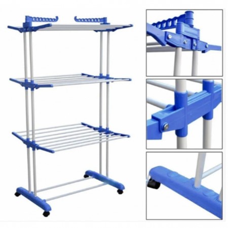 Сушарка органайзер для одягу Spray Painting Clothes Hanger до 40 кг CR-364