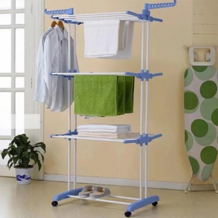 Сушарка органайзер для одягу Spray Painting Clothes Hanger до 40 кг CR-364