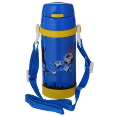 Дитячий термос із нержавіючої сталі з трубочкою  320 мл Синій A-Plus 1776