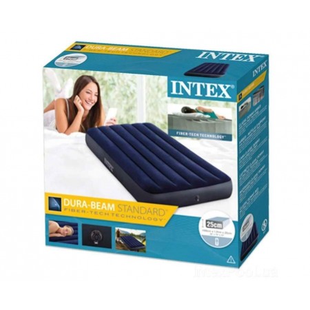 Надувний матрац одномісний 99*191*25 см Intex 64757