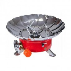 Портативна туристична газова плита в чохлі  з пелюстками від вітру Moonhill CS-102