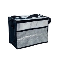 Термосумка Easy Gifts 36*25*29 см сріблясто-чорна Stenson R28798