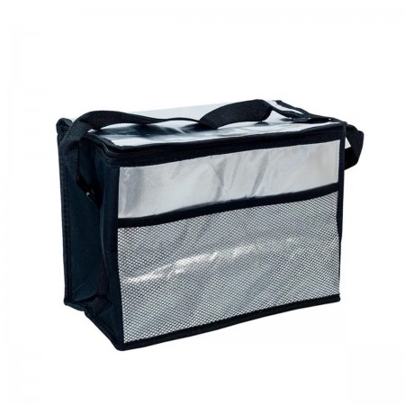 Термосумка Easy Gifts 36*25*29 см сріблясто-чорна Stenson R28798