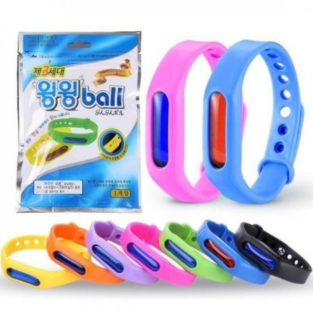 Браслет від комарів і москітів (капсула від комарів) 1 шт силіконовий 0060 MIX