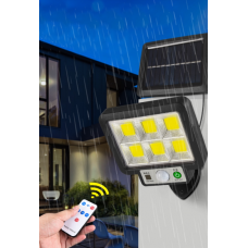 Вуличний ліхтар на сонячній батареї з датчиком руху Solar Light BK-128-6COB