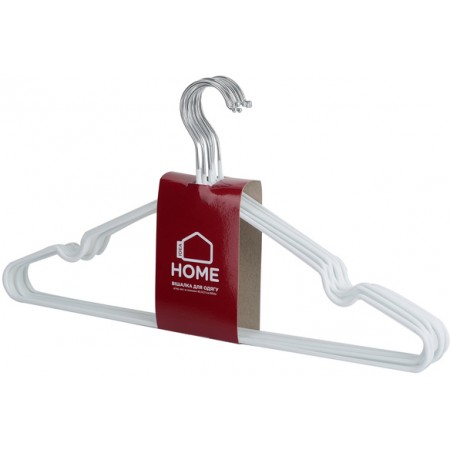Набір вішалок для одягу Idea Home 40.5*18 см 8 шт White 6722133