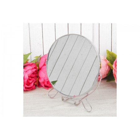 Двостороннє косметичне дзеркало для макіяжу на підставці Two-Side Mirror 16 см (418-6)