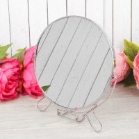 Двостороннє косметичне дзеркало для макіяжу на підставці Two-Side Mirror 19 см (418-8)