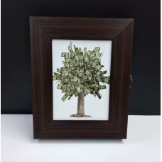 Ключниця настінна 21 х 26 см Грошове дерево SvitArt F-011