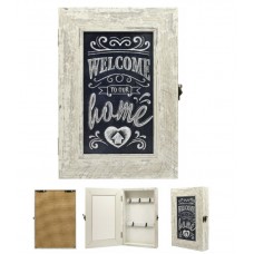 Ключниця настінна 21 х 30 см Сіра потерта SvitArt FV-471