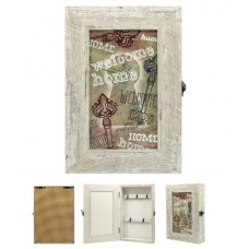 Ключниця настінна 21 х 30 см Сіра потерта SvitArt FV-472